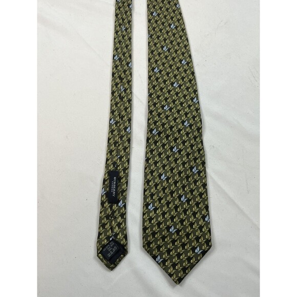 BURBERRY London Mens 100% Silk Neck Tie Butterfly Pattern Classic 61”x 3.5" - Picture 10 of 10